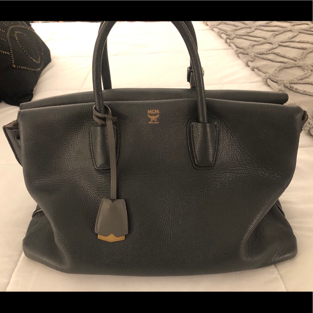 MCM Milla Large Leather Tote